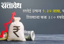 Per capita income : दरडोई उत्पन्न १.३७ लाख, पण दिवसाला फक्त ३८० रुपये