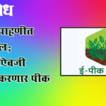 e-Crop Inspection : ई-पीक पाहणीत मोठा बदल; शेतकऱ्यांऐवजी सहायक करणार पीक नोंदणी
