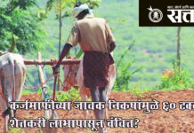 Vidarbha Farmers : कर्जमाफीच्या जाचक निकषांमुळे ६० टक्के शेतकरी लाभापासून वंचित?
