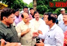 Pravin pote : रेल्वे अंडरपासच्या निकृष्ट कामावर आमदार प्रवीण पोटे पाटील संतप्त; अधिकाऱ्यांना धारेवर धरले