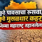 Maharashtra Rain : कुठे पावसाचा रुसवा, कुठे मुसळधार कहर! निम्मा महाराष्ट्र तहानलेला