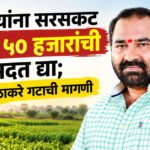 Uddhav balasaheb thackeray : शेतकऱ्यांना सरसकट हेक्टरी ५० हजारांची मदत द्या; ठाकरे गटाची मागणी
