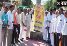 नागपूर कराराची मूर्तिजापुरात होळी; स्वतंत्र विदर्भाच्या घोषणा