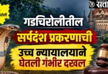 High Court PIL : गडचिरोलीतील सर्पदंश प्रकरणाची उच्च न्यायालयाने घेतली गंभीर दखल